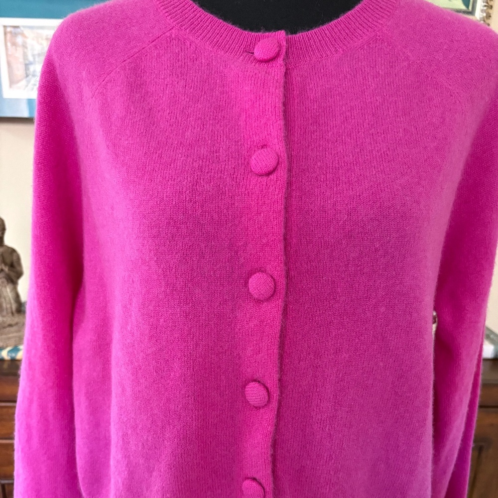 Joie Cashmere Cardigan | Pink | Cashmere Covered Buttons | NWT